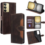 Custodia per telefono in pelle con fibbia magnetica Skin Feel, For Realme C75 4G / 14x 5G Global, For Realme 13 Pro 5G, For Realme C61 4G, For Realme GT Neo6 SE 5G, For Realme 12 5G, For Realme 12+ 5G