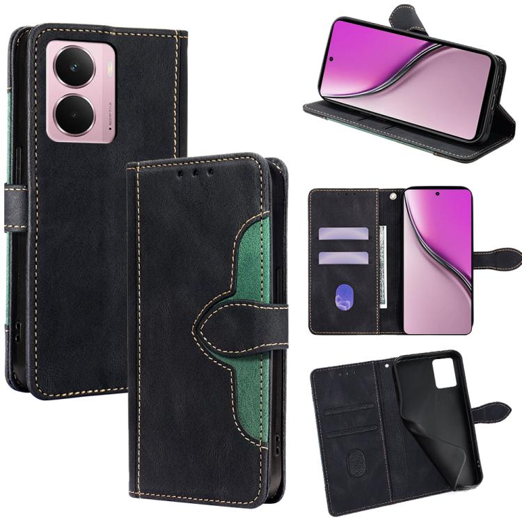 Custodia per telefono in pelle con fibbia magnetica Skin Feel, For Realme GT 7 5G Global, For Realme 14 5G Global, For Realme P3 Ultra 5G, For Realme P3 Pro 5G Global, For Realme 14 Pro+ 5G, For Realme 14 Pro 5G Global