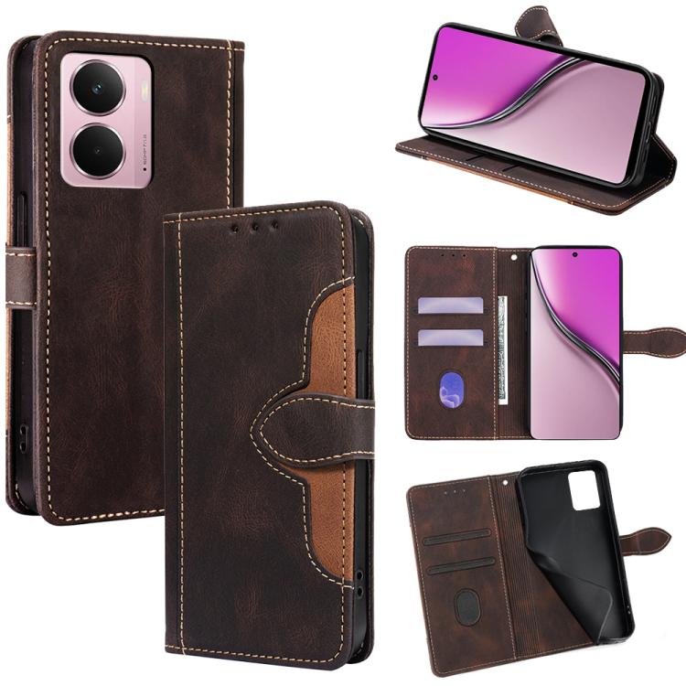 Custodia per telefono in pelle con fibbia magnetica Skin Feel, For Realme GT 7 5G Global, For Realme 14 5G Global, For Realme P3 Ultra 5G, For Realme P3 Pro 5G Global, For Realme 14 Pro+ 5G, For Realme 14 Pro 5G Global