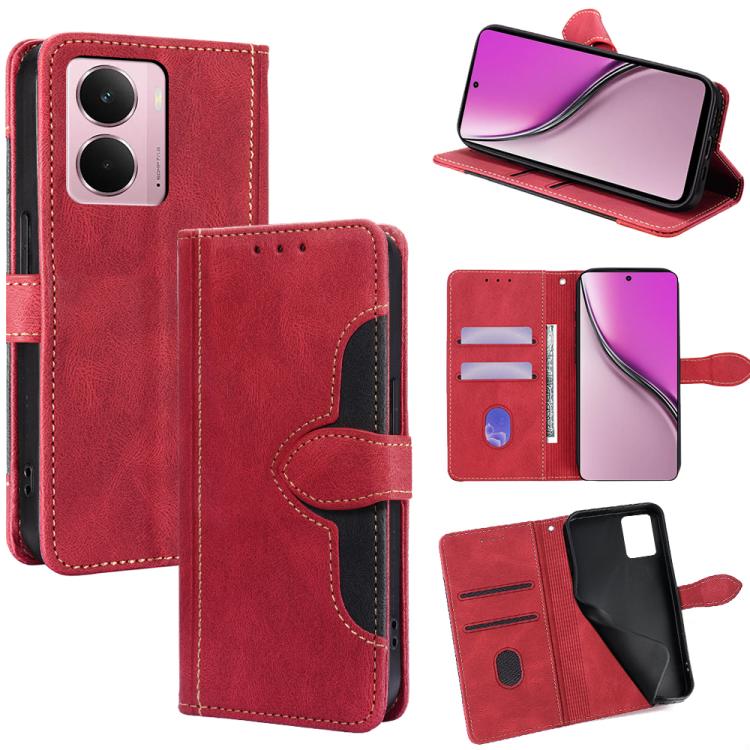 Custodia per telefono in pelle con fibbia magnetica Skin Feel, For Realme GT 7 5G Global, For Realme 14 5G Global, For Realme P3 Ultra 5G, For Realme P3 Pro 5G Global, For Realme 14 Pro+ 5G, For Realme 14 Pro 5G Global