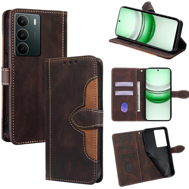 Custodia per telefono in pelle con fibbia magnetica Skin Feel, For Realme 16 Pro 5G, For Realme P4x 5G, For Realme C85 5G, For Realme C85 Pro 4G, For Realme 15T 5G Global, For Realme C71 4G