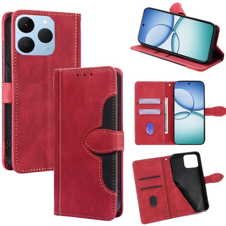 Custodia per telefono in pelle con fibbia magnetica Skin Feel, For Realme 16 Pro 5G, For Realme P4x 5G, For Realme C85 5G, For Realme C85 Pro 4G, For Realme 15T 5G Global, For Realme C71 4G