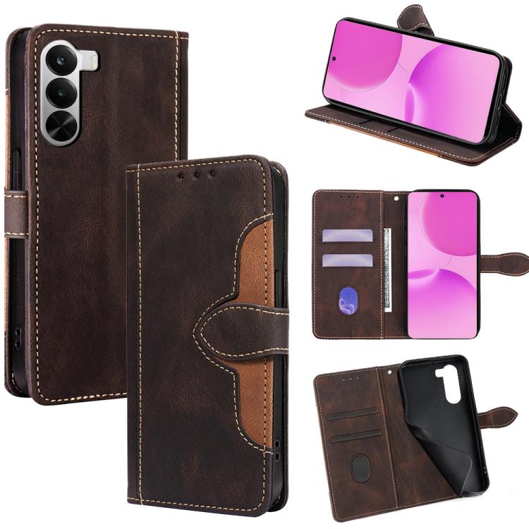 Custodia per telefono in pelle con fibbia magnetica Skin Feel, For Realme 16 Pro 5G, For Realme P4x 5G, For Realme C85 5G, For Realme C85 Pro 4G, For Realme 15T 5G Global, For Realme C71 4G