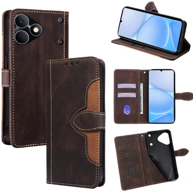 Custodia per telefono in pelle con fibbia magnetica Skin Feel, For Realme P4 Power 5G, For Realme Note 80 4G, For Realme C83 5G, For Realme Neo8 5G, For Realme 16 5G Global, For Realme 16 Pro+ 5G