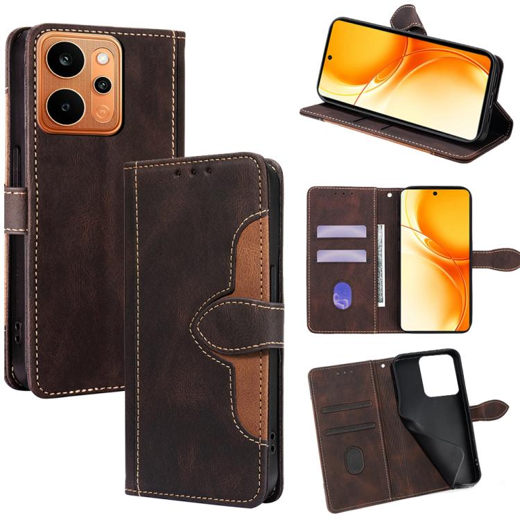 Custodia per telefono in pelle con fibbia magnetica Skin Feel, For Realme P4 Power 5G, For Realme Note 80 4G, For Realme C83 5G, For Realme Neo8 5G, For Realme 16 5G Global, For Realme 16 Pro+ 5G