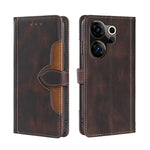 Custodia per telefono in pelle con fibbia magnetica Skin Feel, For Tecno Camon 30 Premier 5G, For Tecno Pova 6 Neo 4G, For Tecno Camon 30 Pro 5G, For Tecno Camon 30, For Tecno Camon 20 Premier 5G, For Tecno Camon 20 Pro 5G
