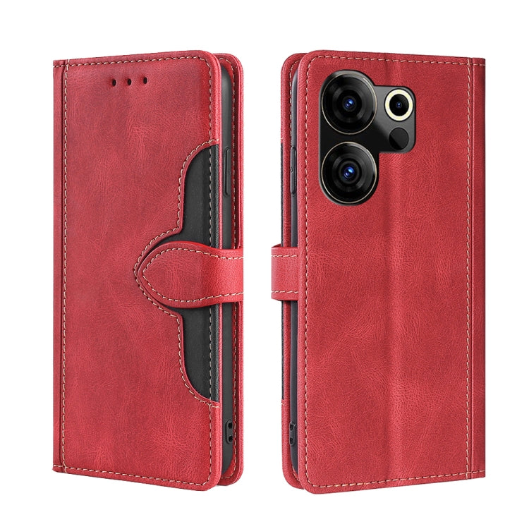 Custodia per telefono in pelle con fibbia magnetica Skin Feel, For Tecno Camon 30 Premier 5G, For Tecno Pova 6 Neo 4G, For Tecno Camon 30 Pro 5G, For Tecno Camon 30, For Tecno Camon 20 Premier 5G, For Tecno Camon 20 Pro 5G