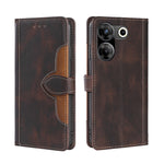 Custodia per telefono in pelle con fibbia magnetica Skin Feel, For Tecno Camon 30 Premier 5G, For Tecno Pova 6 Neo 4G, For Tecno Camon 30 Pro 5G, For Tecno Camon 30, For Tecno Camon 20 Premier 5G, For Tecno Camon 20 Pro 5G