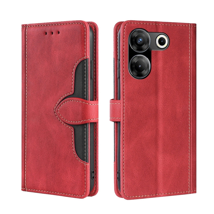 Custodia per telefono in pelle con fibbia magnetica Skin Feel, For Tecno Camon 30 Premier 5G, For Tecno Pova 6 Neo 4G, For Tecno Camon 30 Pro 5G, For Tecno Camon 30, For Tecno Camon 20 Premier 5G, For Tecno Camon 20 Pro 5G