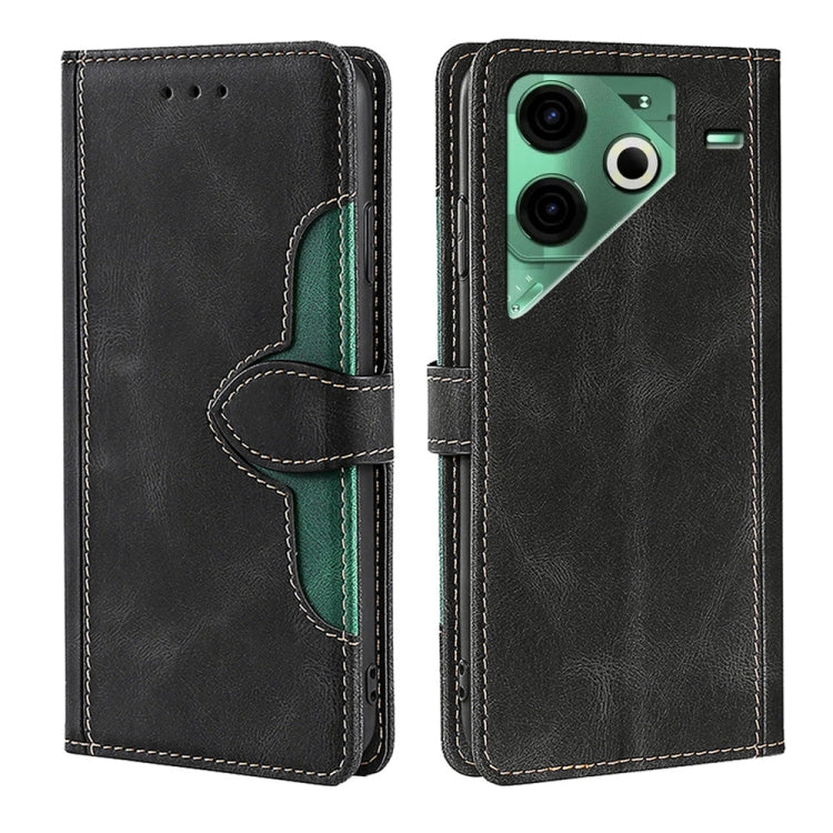 Custodia per telefono in pelle con fibbia magnetica Skin Feel, For Tecno Camon 30 Premier 5G, For Tecno Pova 6 Neo 4G, For Tecno Camon 30 Pro 5G, For Tecno Camon 30, For Tecno Camon 20 Premier 5G, For Tecno Camon 20 Pro 5G