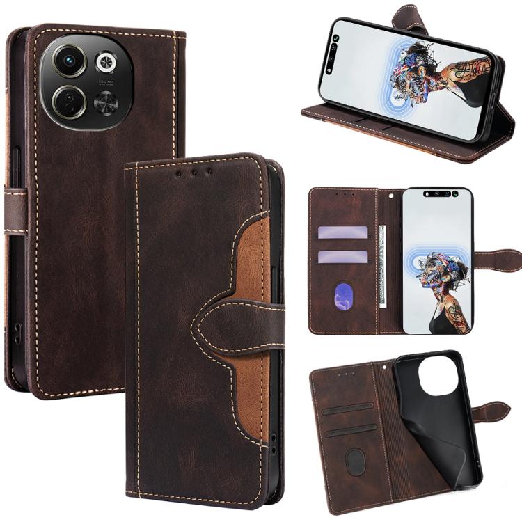 Custodia per telefono in pelle con fibbia magnetica Skin Feel, For Tecno Spark 40 Pro+ 4G, For Tecno Spark 40 Pro 4G, For Tecno Camon 40 Premier 5G, For Tecno Spark 30 4G, For Tecno Pova 6 Neo 5G, For Tecno Spark 30C 4G