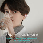 YX08 Auricolari Bluetooth V5.0 stereo con gancio per l'orecchio ultraleggeri, Binaural, Double