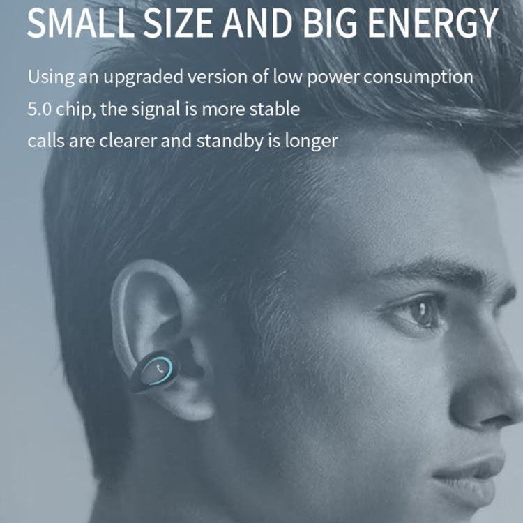 YX08 Auricolari Bluetooth V5.0 stereo con gancio per l'orecchio ultraleggeri, Binaural, Double