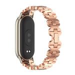 Cinturino per orologio in acciaio inossidabile con catena in osso di Mijobs, For Xiaomi Smart Band 10 / 9 / 8