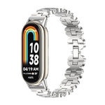 Cinturino per orologio in acciaio inossidabile con catena in osso di Mijobs, For Xiaomi Smart Band 10 / 9 / 8