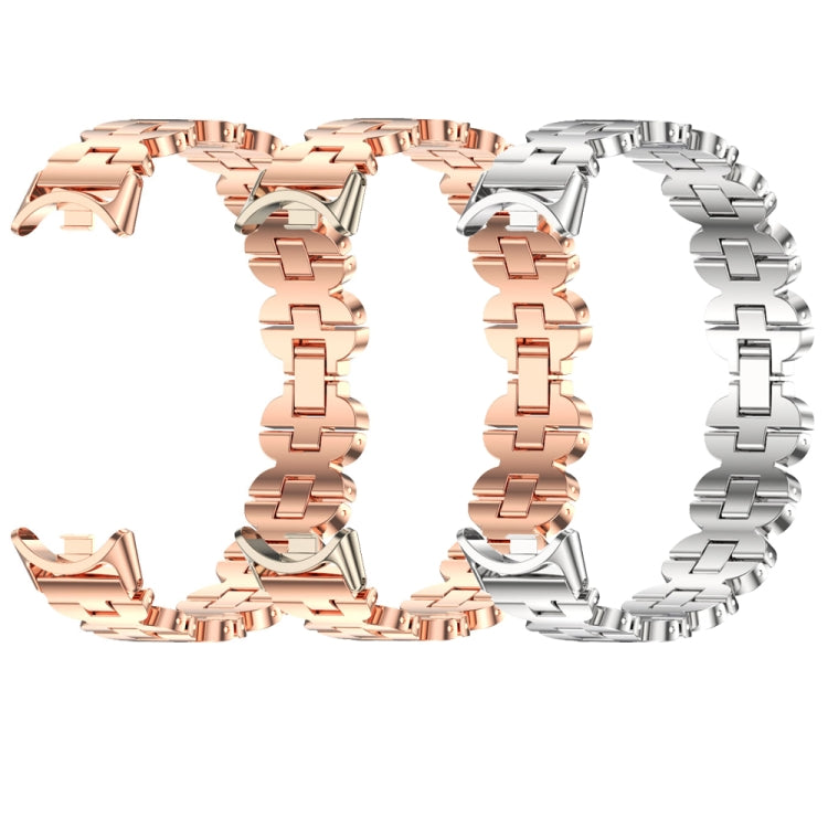Cinturino per orologio in acciaio inossidabile con catena in osso di Mijobs, For Xiaomi Smart Band 10 / 9 / 8