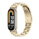 Cinturino per orologio in acciaio inossidabile con tre perline Mijobs, For Xiaomi Smart Band 10 / 9 / 8