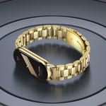 Cinturino per orologio in acciaio inossidabile con tre perline Mijobs, For Xiaomi Smart Band 10 / 9 / 8