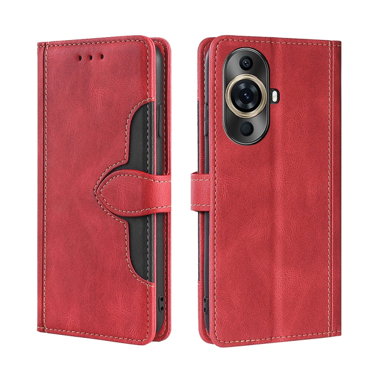 Custodia per telefono in pelle con fibbia magnetica Skin Feel, For Huawi Enjoy 60X, For Huawei nova 11 Pro 4G / 11 Ultra 4G, For Huawei nova 11 4G