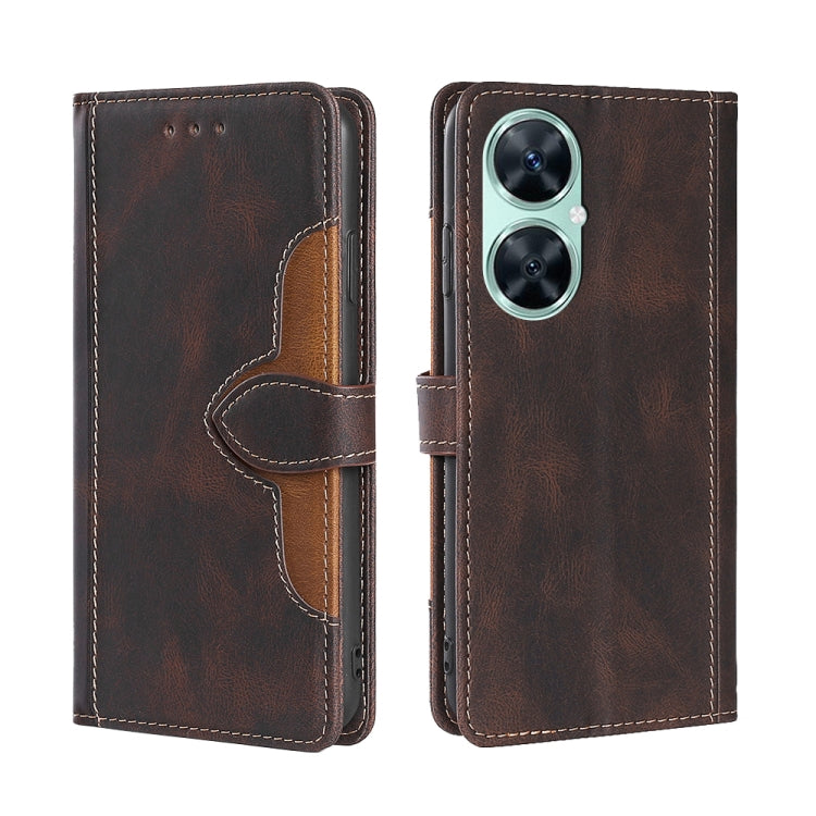 Custodia per telefono in pelle con fibbia magnetica Skin Feel, For Huawei Pura 70 Pro / 70 Pro+ 5G, For Huawei Pura 70 Ultra 5G, For Huawei nova 12i 4G, For Huawei Pura 70 5G, For Huawei nova 12 5G, For Huawei Enjoy 60 Pro / nova 11i