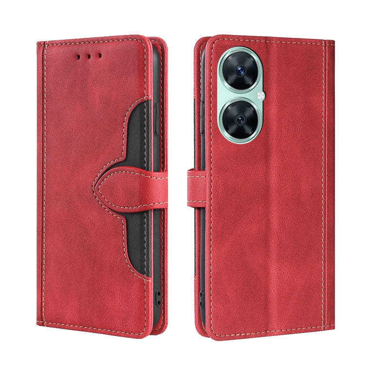 Custodia per telefono in pelle con fibbia magnetica Skin Feel, For Huawei Pura 70 Pro / 70 Pro+ 5G, For Huawei Pura 70 Ultra 5G, For Huawei nova 12i 4G, For Huawei Pura 70 5G, For Huawei nova 12 5G, For Huawei Enjoy 60 Pro / nova 11i