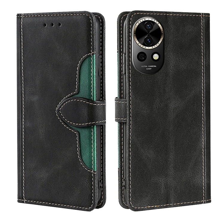 Custodia per telefono in pelle con fibbia magnetica Skin Feel, For Huawei Pura 70 Pro / 70 Pro+ 5G, For Huawei Pura 70 Ultra 5G, For Huawei nova 12i 4G, For Huawei Pura 70 5G, For Huawei nova 12 5G, For Huawei Enjoy 60 Pro / nova 11i