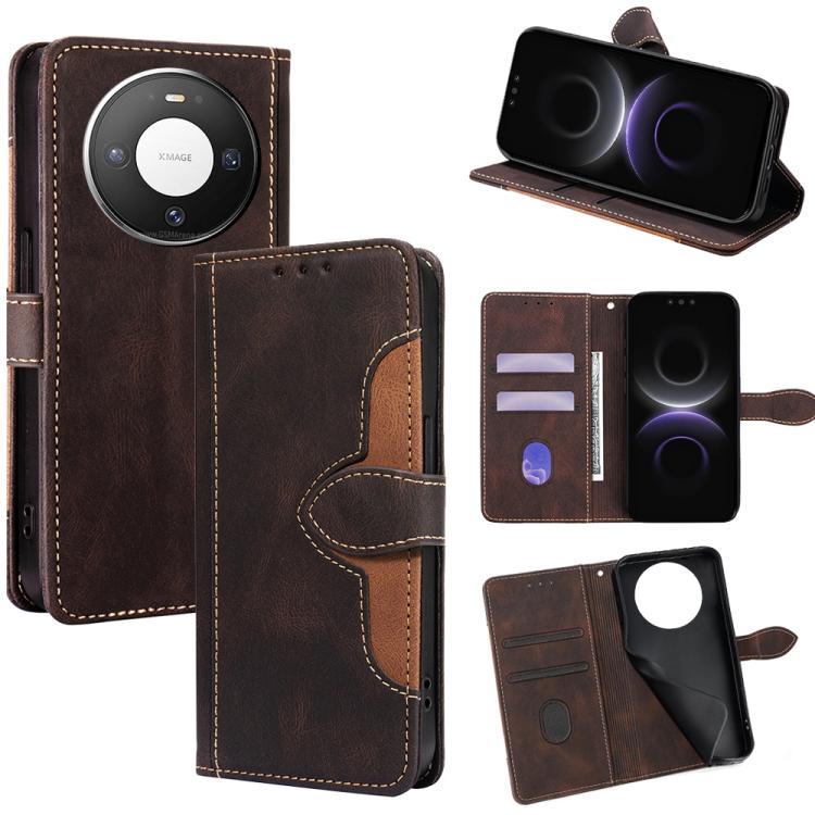 Custodia per telefono in pelle con fibbia magnetica Skin Feel, For Huawei Mate 80 5G, For Huawei Maimang 40 5G, For Huawei Pura 80 5G, For Huawei nova 14 Ultra 5G, For Huawei nova 14 Pro 5G, For Huawei nova 14 5G