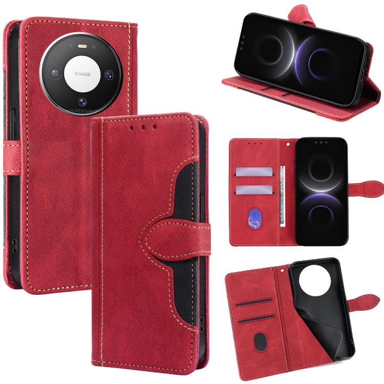 Custodia per telefono in pelle con fibbia magnetica Skin Feel, For Huawei Mate 80 5G, For Huawei Maimang 40 5G, For Huawei Pura 80 5G, For Huawei nova 14 Ultra 5G, For Huawei nova 14 Pro 5G, For Huawei nova 14 5G