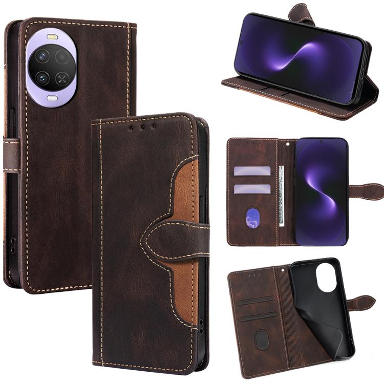 Custodia per telefono in pelle con fibbia magnetica Skin Feel, For Huawei Enjoy 90 Pro Max 5G, For Huawei Enjoy 90 Plus 5G, For Huawei nova 15 Ultra, For Huawei nova 15 Pro, For Huawei nova 15, For Huawei Mate 80 Pro Max 5G