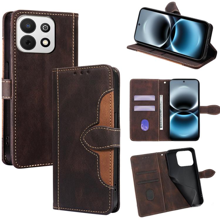 Custodia per telefono in pelle con fibbia magnetica Skin Feel, For Huawei Enjoy 90 Pro Max 5G, For Huawei Enjoy 90 Plus 5G, For Huawei nova 15 Ultra, For Huawei nova 15 Pro, For Huawei nova 15, For Huawei Mate 80 Pro Max 5G