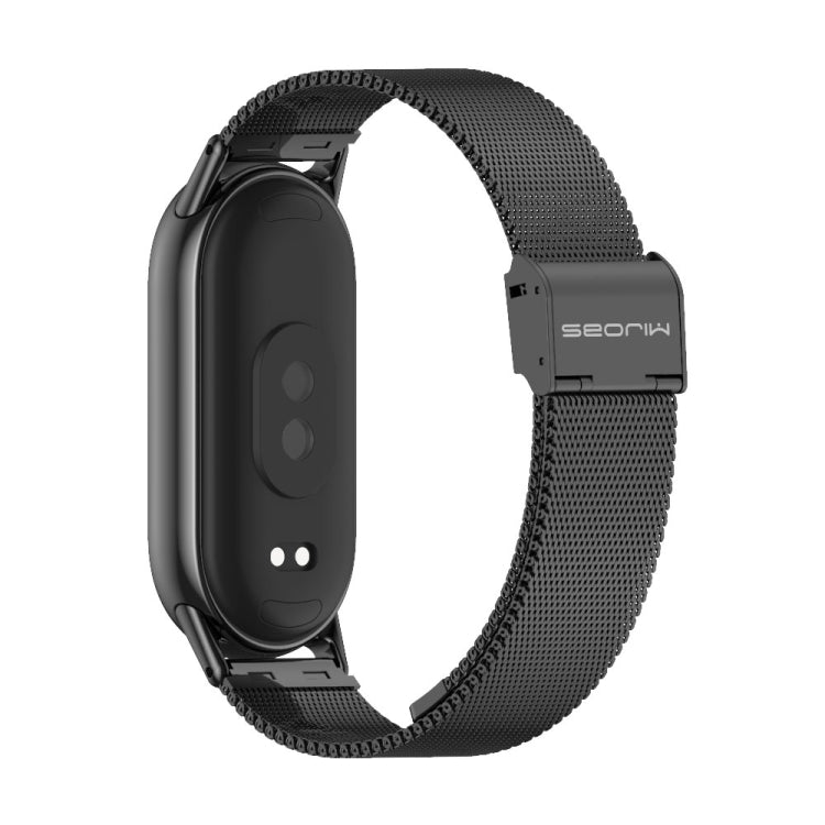 Cinturino per orologio in acciaio inossidabile con fibbia in metallo Mijobs Milan, For Xiaomi Smart Band 10 / 9 / 8
