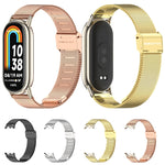 Cinturino per orologio in acciaio inossidabile con fibbia in metallo Mijobs Milan, For Xiaomi Smart Band 10 / 9 / 8