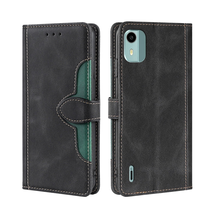 Custodia per telefono in pelle con fibbia magnetica Skin Feel, For Nokia C12, For Nokia C22, For Nokia C32, For Nokia G11 Plus, For Nokia C02 TA-1522