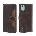 Custodia per telefono in pelle con fibbia magnetica Skin Feel, For Nokia C12, For Nokia C22, For Nokia C32, For Nokia G11 Plus, For Nokia C02 TA-1522