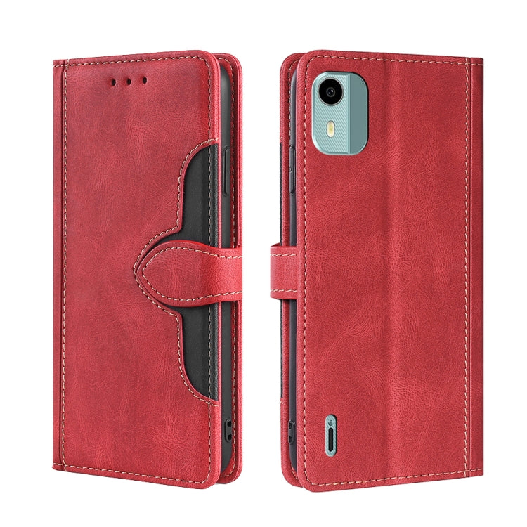 Custodia per telefono in pelle con fibbia magnetica Skin Feel, For Nokia C12, For Nokia C22, For Nokia C32, For Nokia G11 Plus, For Nokia C02 TA-1522
