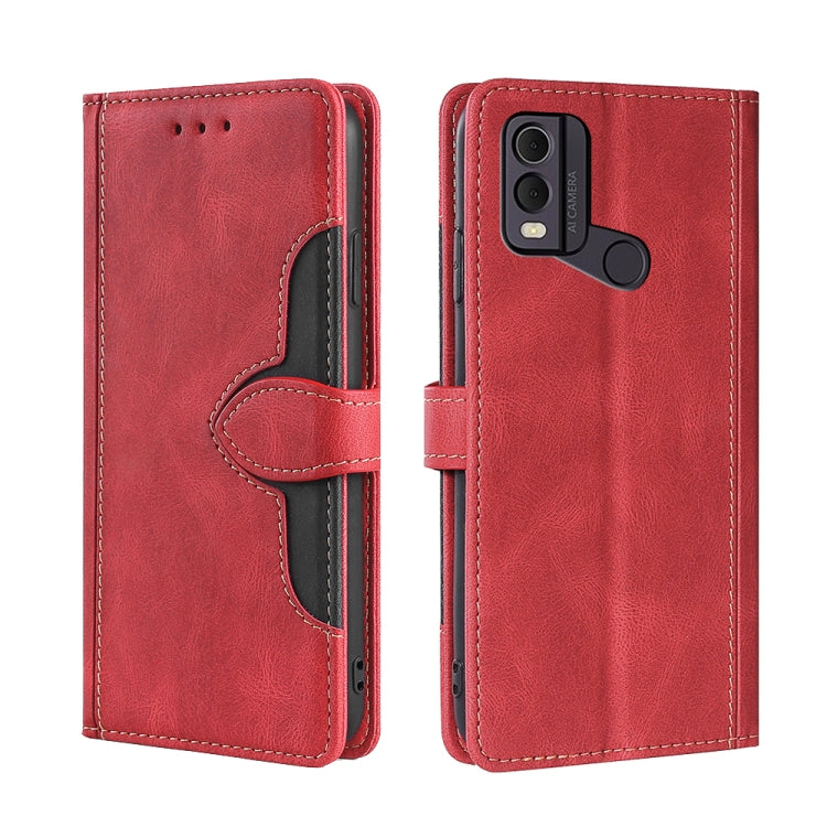Custodia per telefono in pelle con fibbia magnetica Skin Feel, For Nokia C12, For Nokia C22, For Nokia C32, For Nokia G11 Plus, For Nokia C02 TA-1522