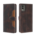 Custodia per telefono in pelle con fibbia magnetica Skin Feel, For Nokia C12, For Nokia C22, For Nokia C32, For Nokia G11 Plus, For Nokia C02 TA-1522