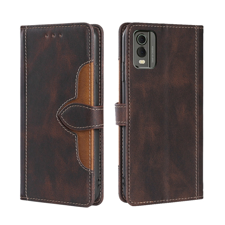 Custodia per telefono in pelle con fibbia magnetica Skin Feel, For Nokia C12, For Nokia C22, For Nokia C32, For Nokia G11 Plus, For Nokia C02 TA-1522