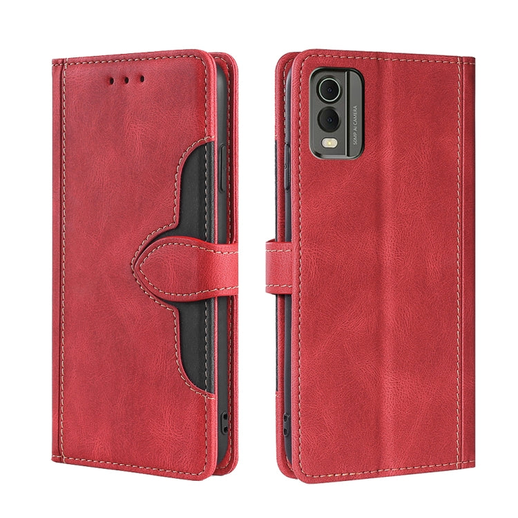 Custodia per telefono in pelle con fibbia magnetica Skin Feel, For Nokia C12, For Nokia C22, For Nokia C32, For Nokia G11 Plus, For Nokia C02 TA-1522