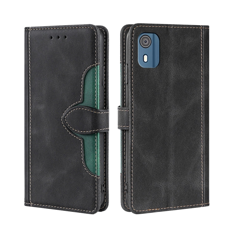 Custodia per telefono in pelle con fibbia magnetica Skin Feel, For Nokia C12, For Nokia C22, For Nokia C32, For Nokia G11 Plus, For Nokia C02 TA-1522