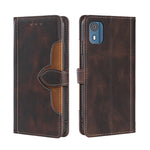Custodia per telefono in pelle con fibbia magnetica Skin Feel, For Nokia C12, For Nokia C22, For Nokia C32, For Nokia G11 Plus, For Nokia C02 TA-1522