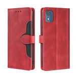 Custodia per telefono in pelle con fibbia magnetica Skin Feel, For Nokia C12, For Nokia C22, For Nokia C32, For Nokia G11 Plus, For Nokia C02 TA-1522