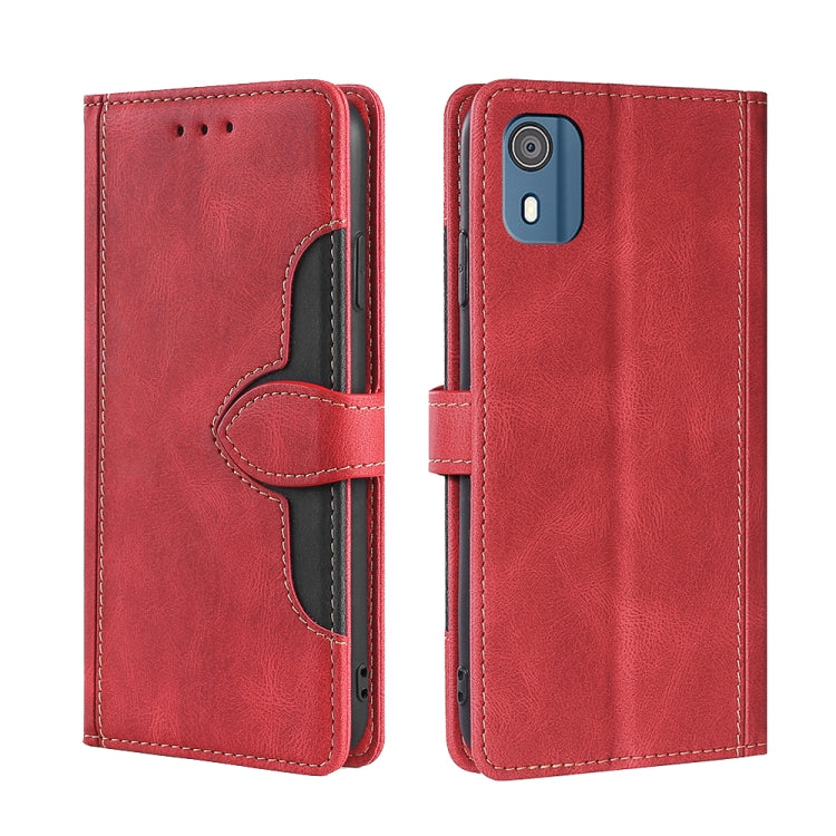 Custodia per telefono in pelle con fibbia magnetica Skin Feel, For Nokia C12, For Nokia C22, For Nokia C32, For Nokia G11 Plus, For Nokia C02 TA-1522