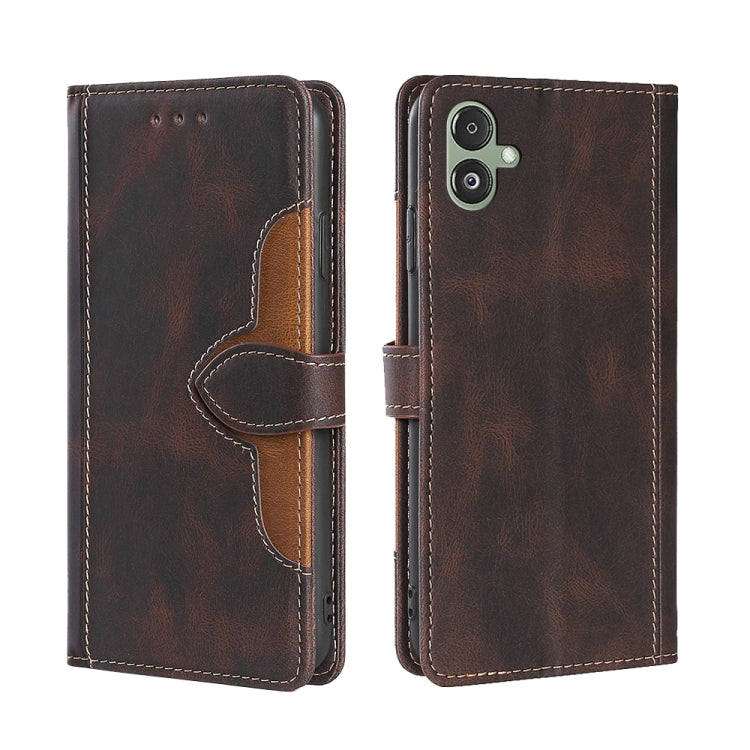 Custodia portafoglio in pelle con fibbia magnetica per Samsung