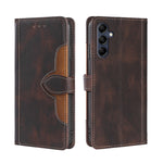Custodia portafoglio in pelle con fibbia magnetica per Samsung