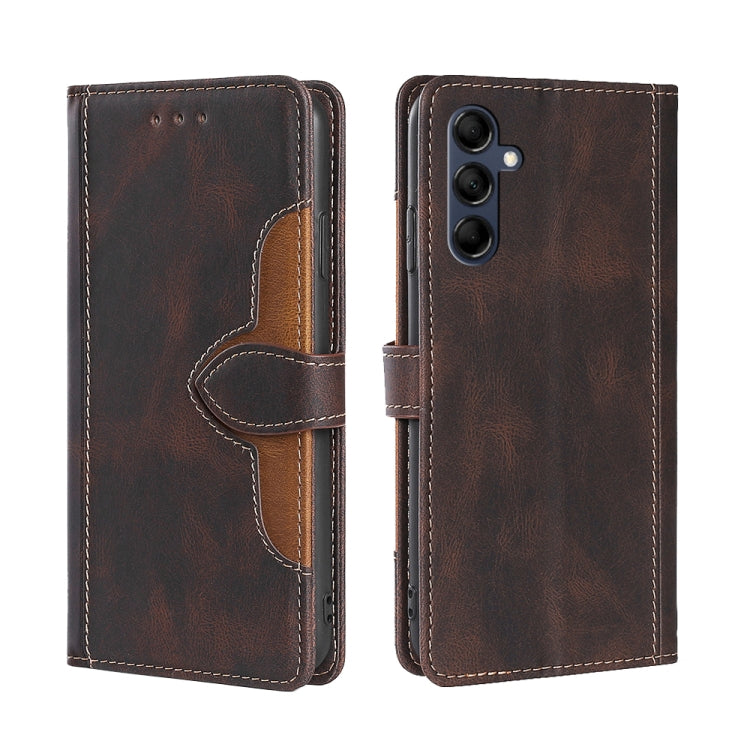 Custodia portafoglio in pelle con fibbia magnetica per Samsung