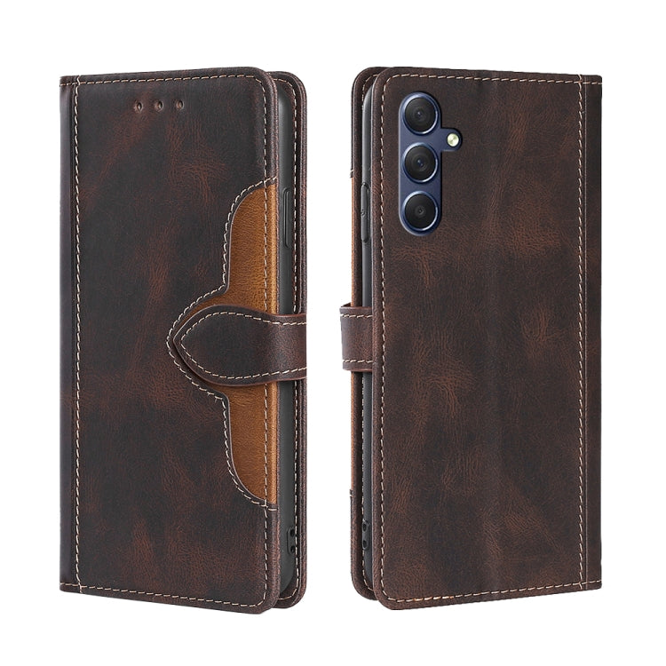Custodia portafoglio in pelle con fibbia magnetica per Samsung