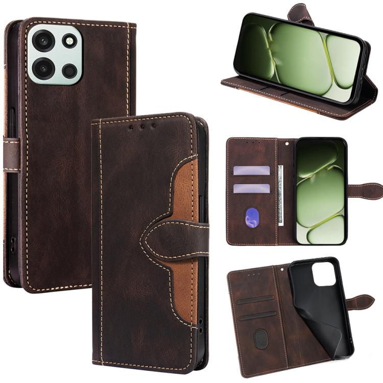 Custodia per telefono in pelle con fibbia magnetica Skin Feel, For OnePlus 15T 5G, For OnePlus Turbo 6 / 6V, For OnePlus Ace 6 5G, For OnePlus 15 5G, For OnePlus Ace 5 Ultra / Nord 5, For OnePlus Ace 5 Racing / Nord CE5