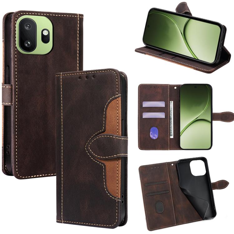 Custodia per telefono in pelle con fibbia magnetica Skin Feel, For OnePlus 15T 5G, For OnePlus Turbo 6 / 6V, For OnePlus Ace 6 5G, For OnePlus 15 5G, For OnePlus Ace 5 Ultra / Nord 5, For OnePlus Ace 5 Racing / Nord CE5