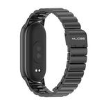 Cinturino per orologio in acciaio inossidabile con fibbia in bambù Mijobs, For Xiaomi Smart Band 10 / 9 / 8